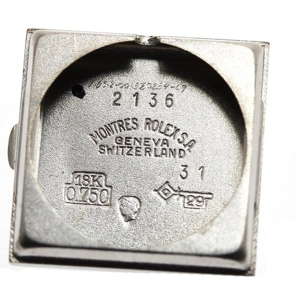 ROLEX Precision 2136 K18WG Cal.1401 Silver Dial Hand Winding Ladies Watch - Picture 6 of 12